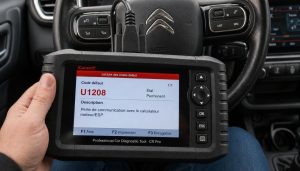 code u1208 sur une valise
