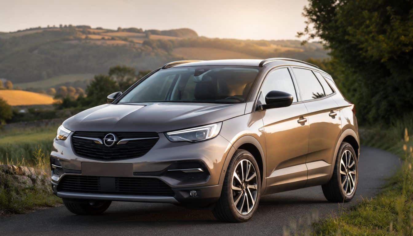 Opel Grandland X dans un décor naturel agréable et lumineux