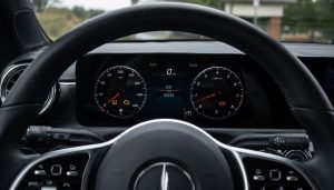 voyant de tableau de bord sur une Mercedes