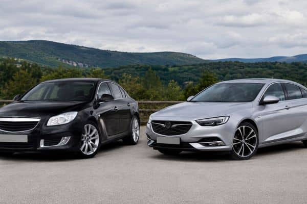 comparaison visuelle entre deux générations d’Opel Insignia